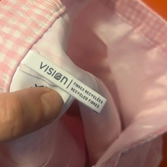 Retro bubblegum pink gingham pleated tennis miniskirt NWT - Picture 14 of 16